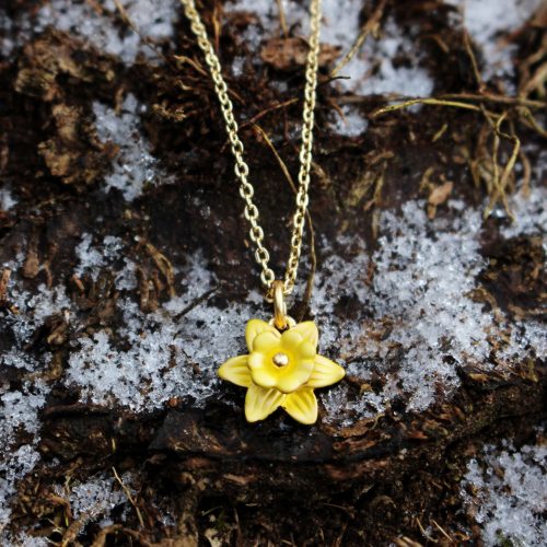daffodil-yellow-gold-plated-mini-necklace-ath1041