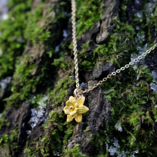 daffodil-yellow-gold-plated-mini-necklace-ath1041
