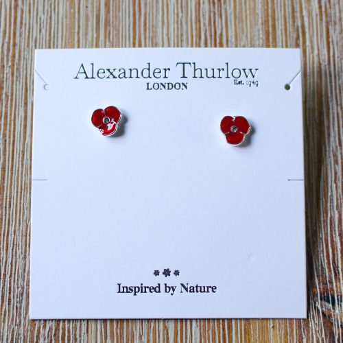 poppy-silver-plated-stud-earring-alexander-thurlow-ath1018-on-card
